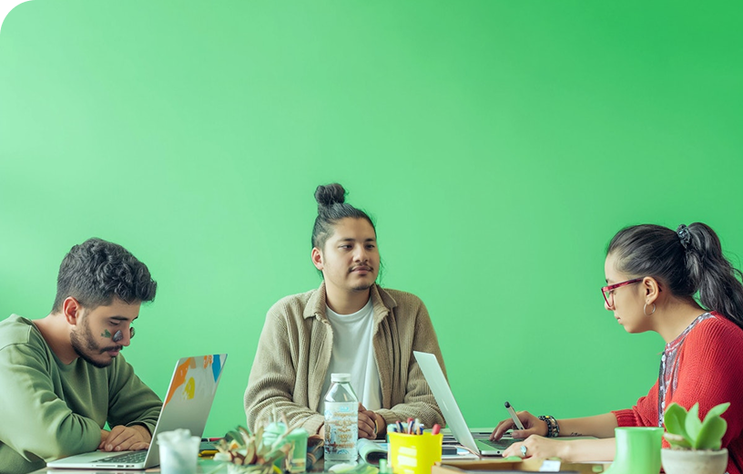 Person analyzing financial data on multiple monitors, representing banking operations