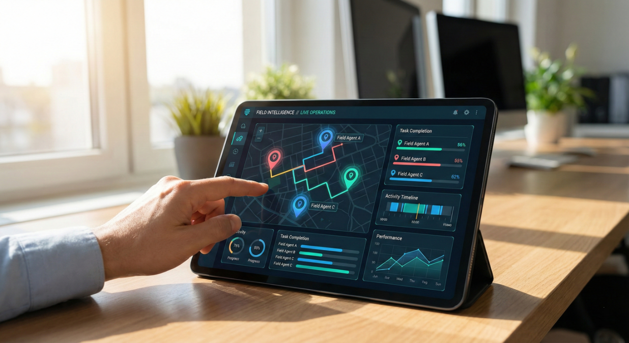 Automated field insights dashboard interface